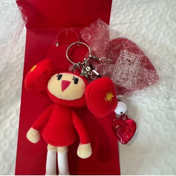 Coach Poppy Cherry Chan Bag Charm - Picture 2 of 4